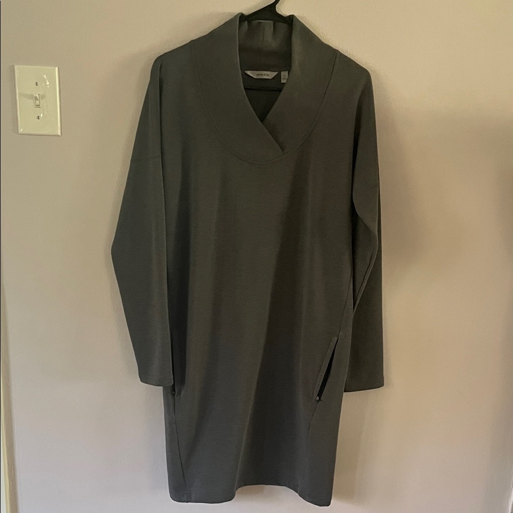 Gray Long Sleeve Dress